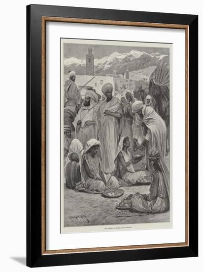 The Market at Amsmiz, South Morocco-Richard Caton Woodville II-Framed Giclee Print