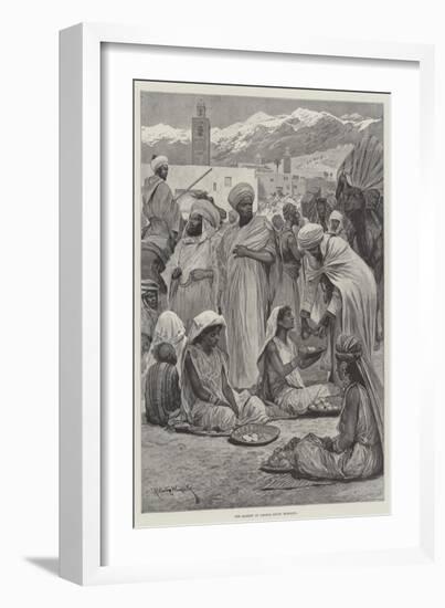 The Market at Amsmiz, South Morocco-Richard Caton Woodville II-Framed Giclee Print