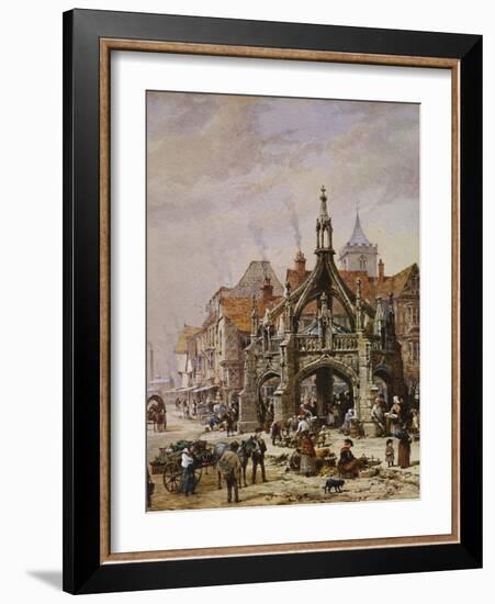 The Market Cross, Salisbury-Louise J. Rayner-Framed Giclee Print