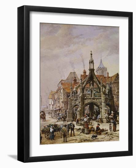 The Market Cross, Salisbury-Louise J. Rayner-Framed Giclee Print