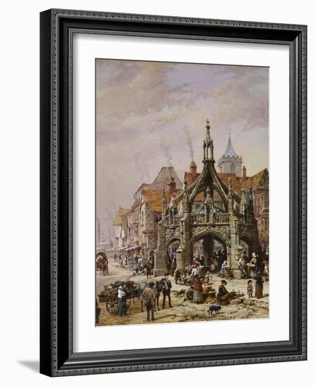 The Market Cross, Salisbury-Louise J. Rayner-Framed Giclee Print