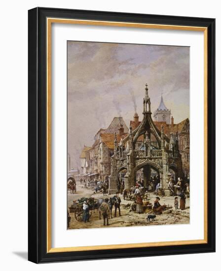 The Market Cross, Salisbury-Louise J. Rayner-Framed Giclee Print