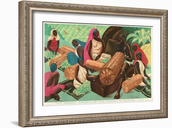 The Market Garden of the Tropics - Ceylon Tea-Edgar Ainsworth-Framed Giclee Print