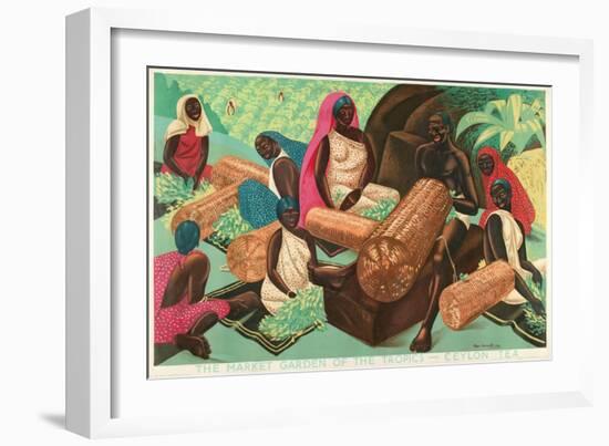 The Market Garden of the Tropics - Ceylon Tea-Edgar Ainsworth-Framed Giclee Print