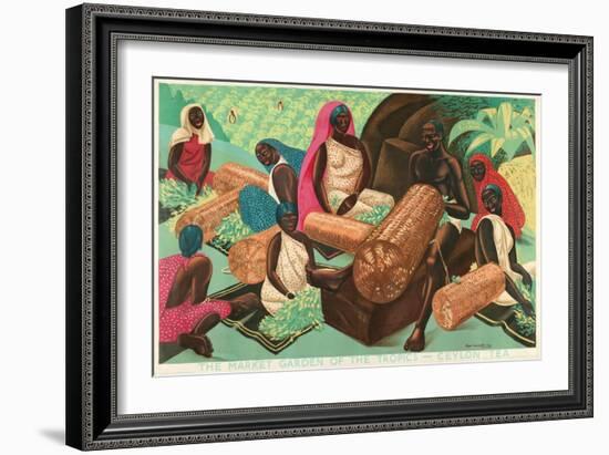 The Market Garden of the Tropics - Ceylon Tea-Edgar Ainsworth-Framed Giclee Print