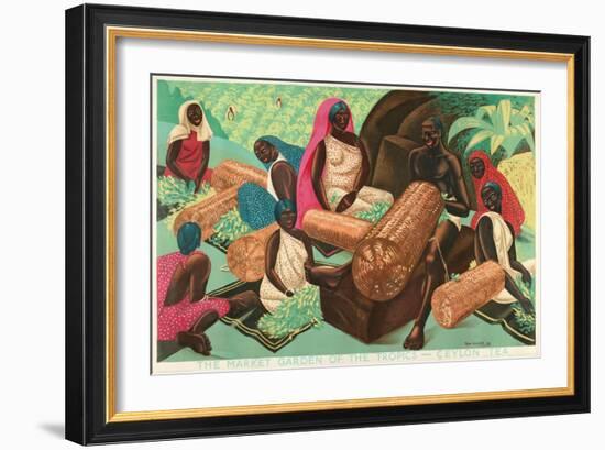 The Market Garden of the Tropics - Ceylon Tea-Edgar Ainsworth-Framed Giclee Print