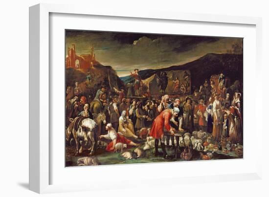 The Market, or the Fair of Poggio a Caiano-Giuseppe Maria Crespi-Framed Giclee Print