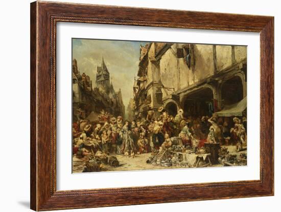 The Market Place, 1862-Leon Bakst-Framed Giclee Print