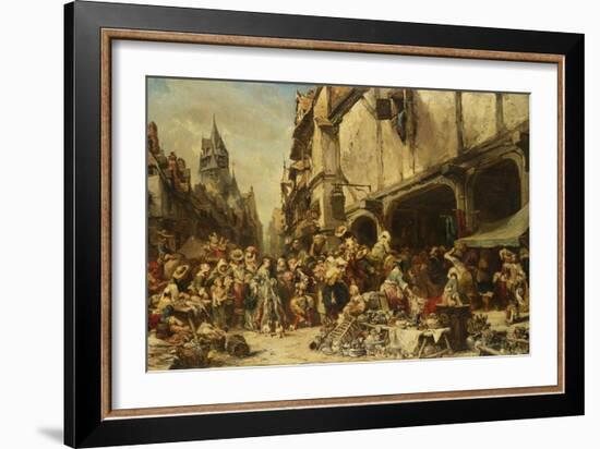 The Market Place, 1862-Leon Bakst-Framed Giclee Print