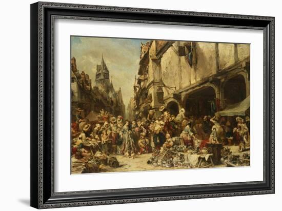 The Market Place, 1862-Leon Bakst-Framed Giclee Print