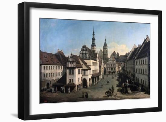 The Market Place in Pirna, C1752-C1755-Bernardo Bellotto-Framed Giclee Print