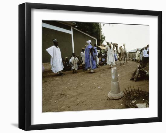 The market place in Sokoto, northern Nigeria-Werner Forman-Framed Giclee Print