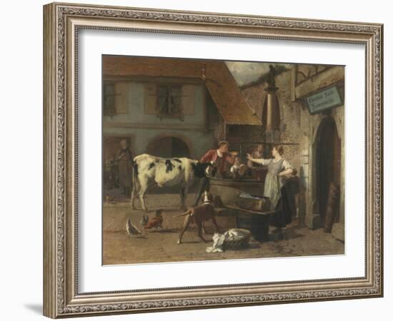 The Market Square-Theodore Gerard-Framed Giclee Print