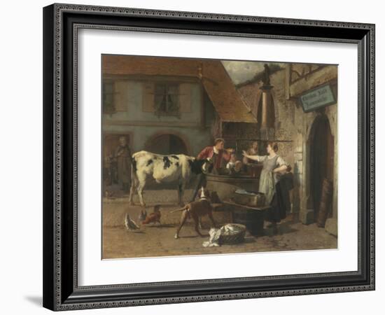 The Market Square-Theodore Gerard-Framed Giclee Print