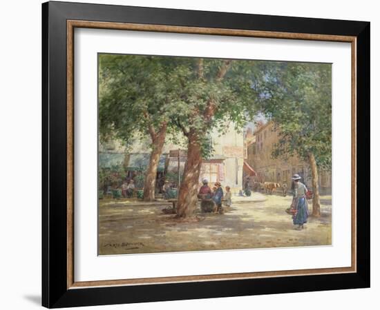 The Market Square-William Kay Blacklock-Framed Giclee Print