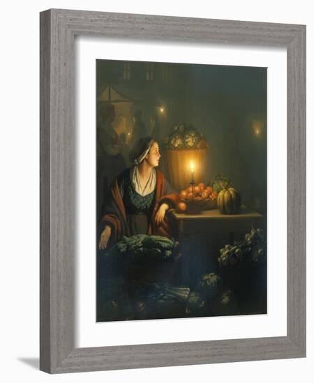 The Market Stall-Petrus van Schendel-Framed Giclee Print