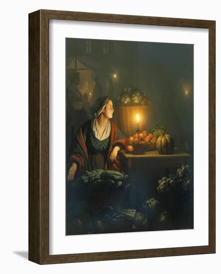 The Market Stall-Petrus van Schendel-Framed Giclee Print