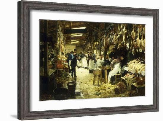 The Marketplace, 1885-Victor Gabriel Gilbert-Framed Giclee Print