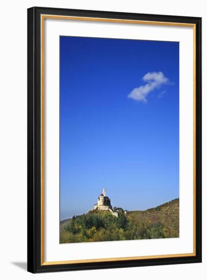 The Marksburg High Above Braubach at River Rhine-Uwe Steffens-Framed Photographic Print