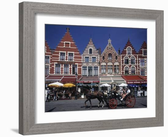 The Markt, Bruges, Belgium-Alan Copson-Framed Photographic Print