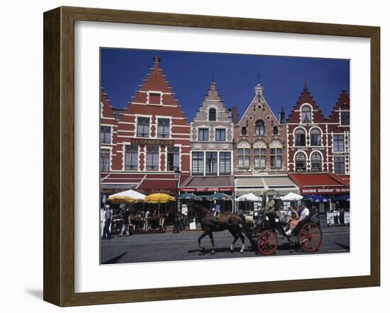 The Markt, Bruges, Belgium-Alan Copson-Framed Photographic Print