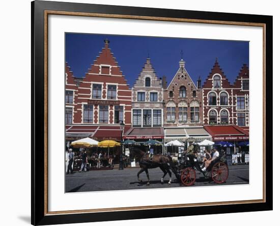 The Markt, Bruges, Belgium-Alan Copson-Framed Photographic Print