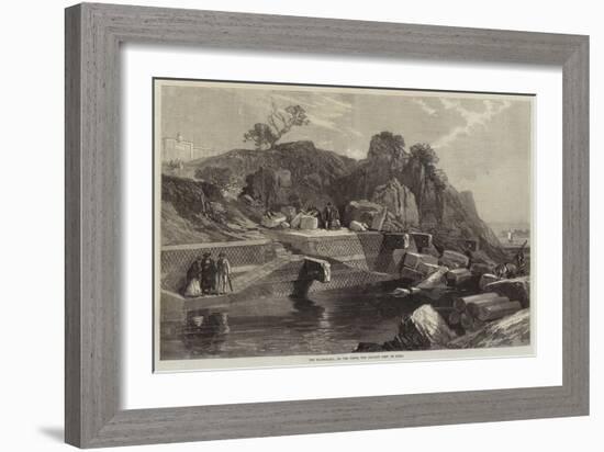 The Marmorata, on the Tiber, the Ancient Port of Rome-null-Framed Giclee Print