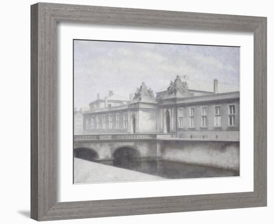 The Marmorbroen, Christiansborg Palace, Copenhagen-Vilhelm Hammershoi-Framed Giclee Print