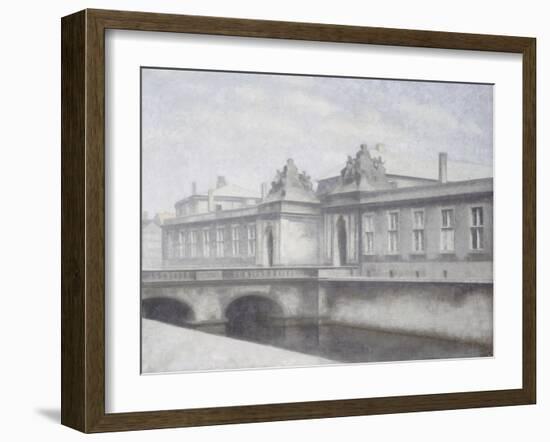 The Marmorbroen, Christiansborg Palace, Copenhagen-Vilhelm Hammershoi-Framed Giclee Print