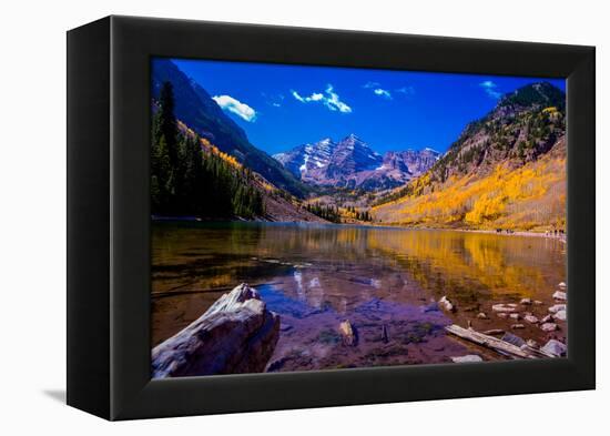 The Maroon Bells, Aspen, Colorado, United States of America, North America-Laura Grier-Framed Premier Image Canvas