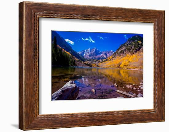 The Maroon Bells, Aspen, Colorado, United States of America, North America-Laura Grier-Framed Photographic Print