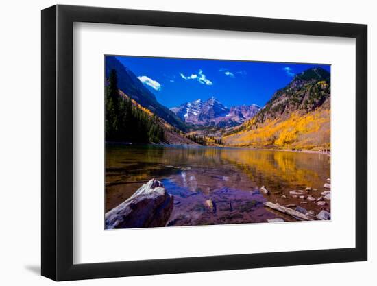 The Maroon Bells, Aspen, Colorado, United States of America, North America-Laura Grier-Framed Photographic Print