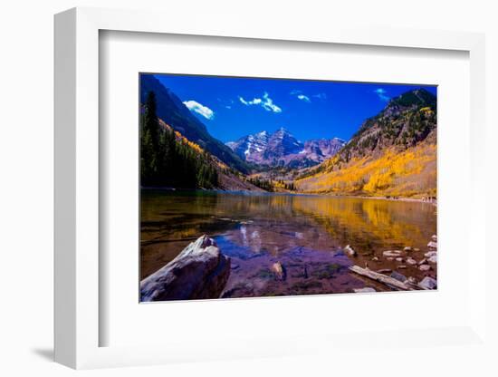 The Maroon Bells, Aspen, Colorado, United States of America, North America-Laura Grier-Framed Photographic Print