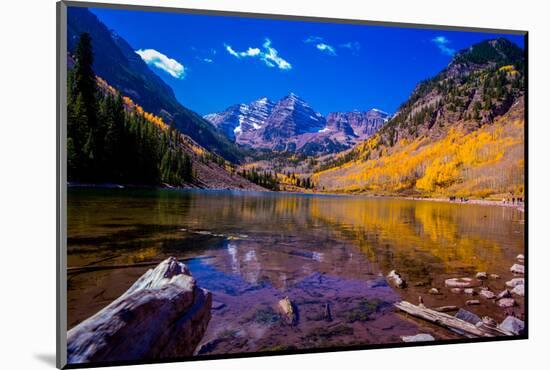 The Maroon Bells, Aspen, Colorado, United States of America, North America-Laura Grier-Mounted Photographic Print