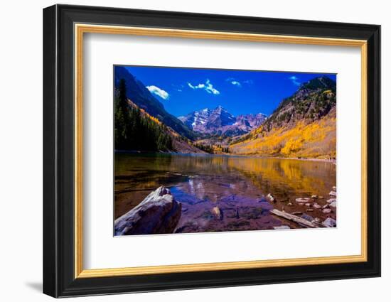 The Maroon Bells, Aspen, Colorado, United States of America, North America-Laura Grier-Framed Photographic Print