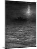 The Marooned Ship in a Moonlit Sea-Gustave Doré-Mounted Giclee Print