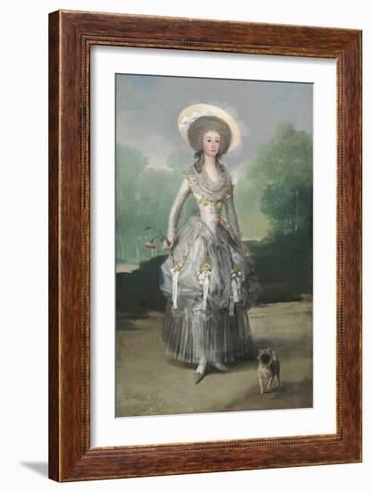 The Marquesa De Pontejos, C. 1786-Francisco de Goya-Framed Art Print