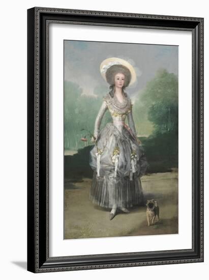 The Marquesa De Pontejos, C. 1786-Francisco de Goya-Framed Art Print