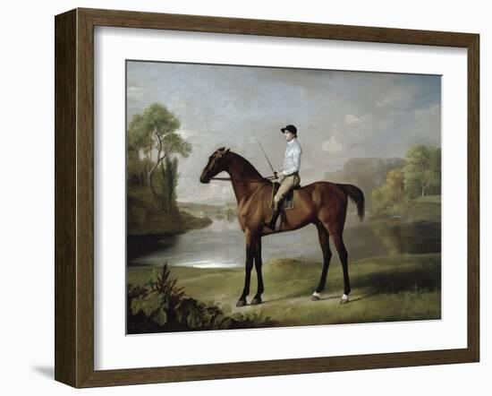 The Marquess of Rockingham's "Scrub", with John Singleton Up, 1762-George Stubbs-Framed Giclee Print