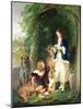 The Marquess of Stafford and the Lady Evelyn Gower-Edwin Henry Landseer-Mounted Giclee Print