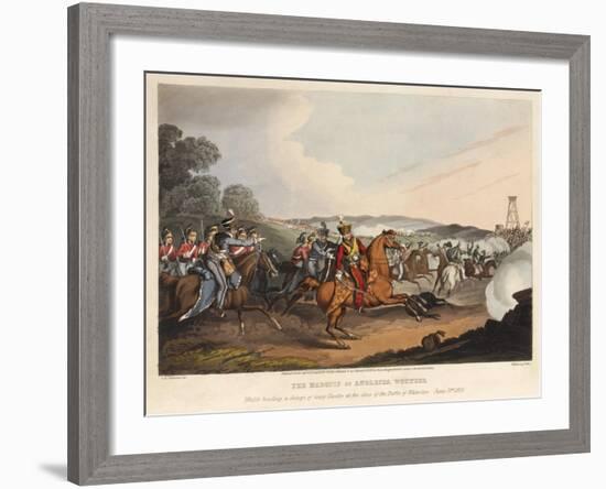 The Marquis of Anglesea [Sic] Wounded-John Augustus Atkinson-Framed Giclee Print
