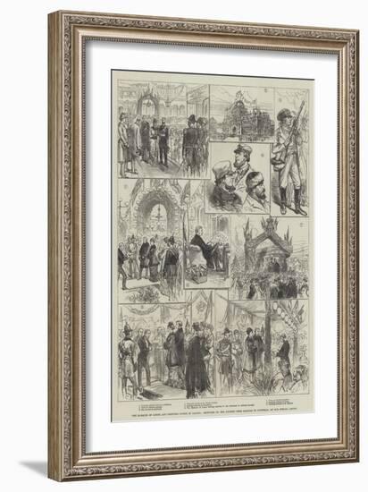 The Marquis of Lorne and Princess Louise in Canada-Charles Robinson-Framed Giclee Print