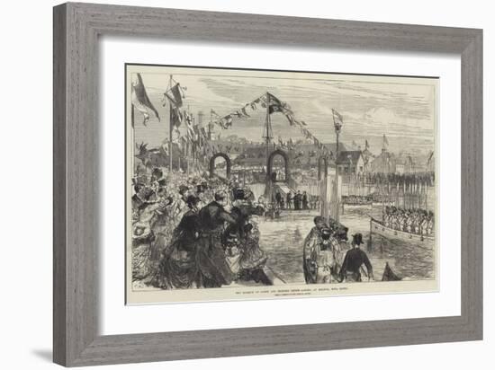 The Marquis of Lorne and Princess Louise Landing at Halifax, Nova Scotia-Charles Robinson-Framed Giclee Print