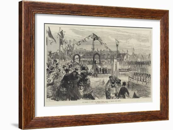 The Marquis of Lorne and Princess Louise Landing at Halifax, Nova Scotia-Charles Robinson-Framed Giclee Print