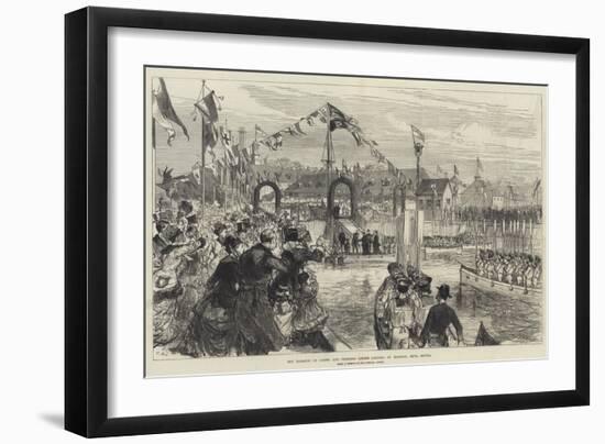 The Marquis of Lorne and Princess Louise Landing at Halifax, Nova Scotia-Charles Robinson-Framed Giclee Print