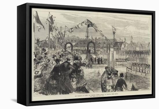 The Marquis of Lorne and Princess Louise Landing at Halifax, Nova Scotia-Charles Robinson-Framed Premier Image Canvas