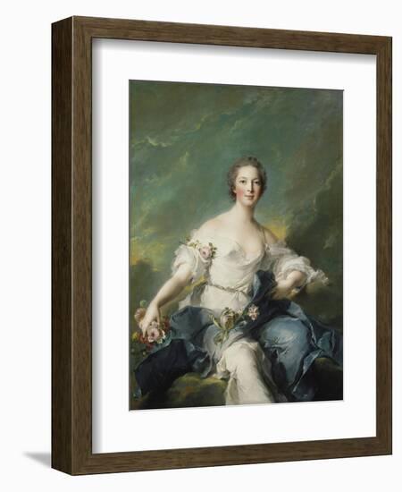 The Marquise De Baglion as Flora, 1746-Jean-Marc Nattier-Framed Giclee Print