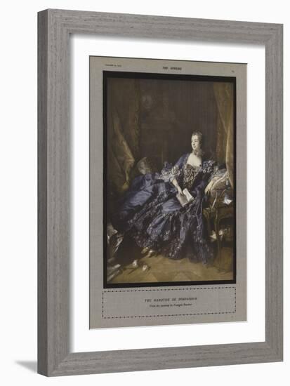 The Marquise De Pompadour-Francois Boucher-Framed Giclee Print