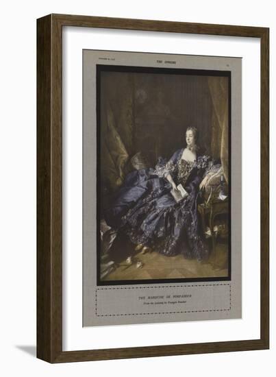 The Marquise De Pompadour-Francois Boucher-Framed Giclee Print