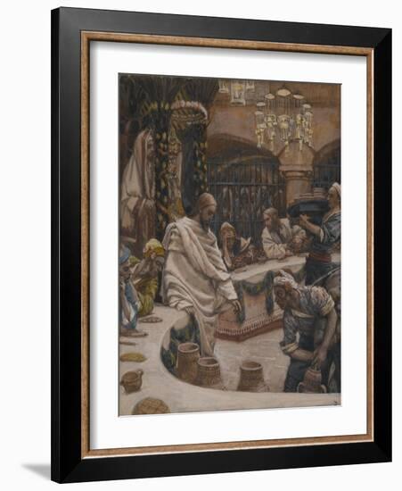 The Marriage at Cana from 'The Life of Our Lord Jesus Christ'-James Jacques Joseph Tissot-Framed Giclee Print